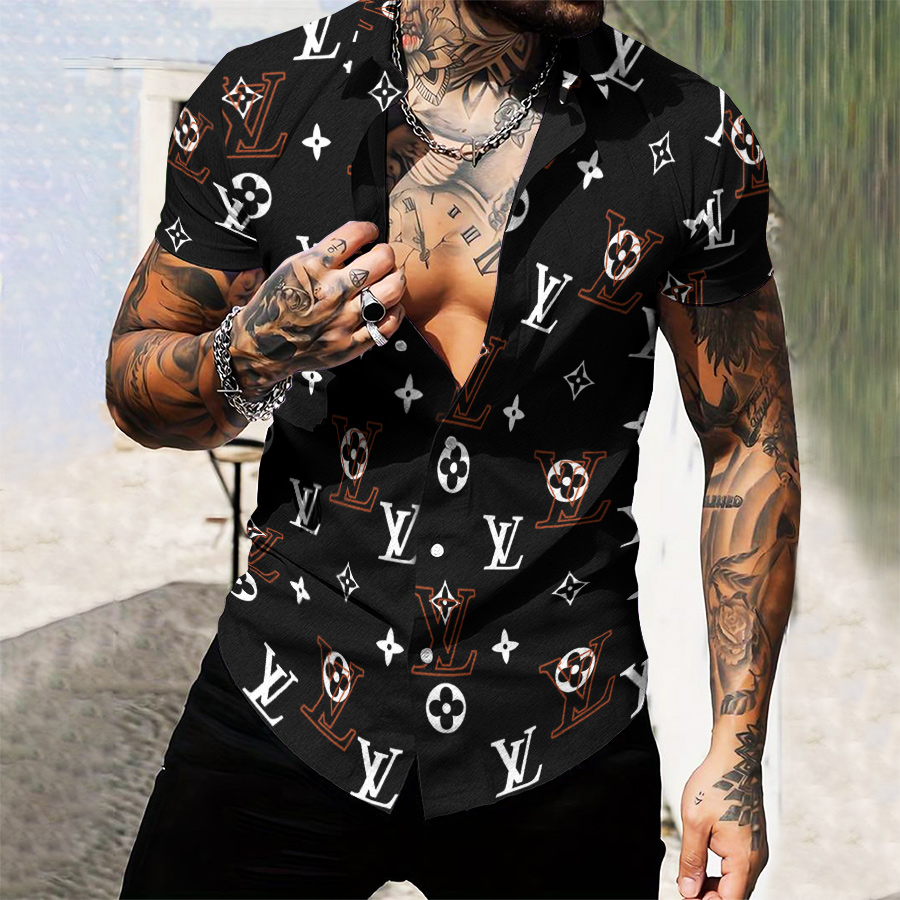 MEN’S  BUTTON SHIRT-GCY-DRG0000250440