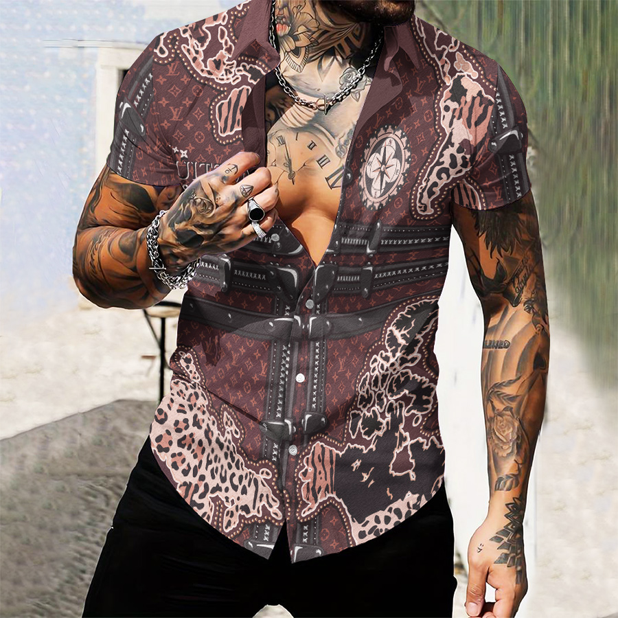 MEN’S  BUTTON SHIRT-GCY-DRG0000250441