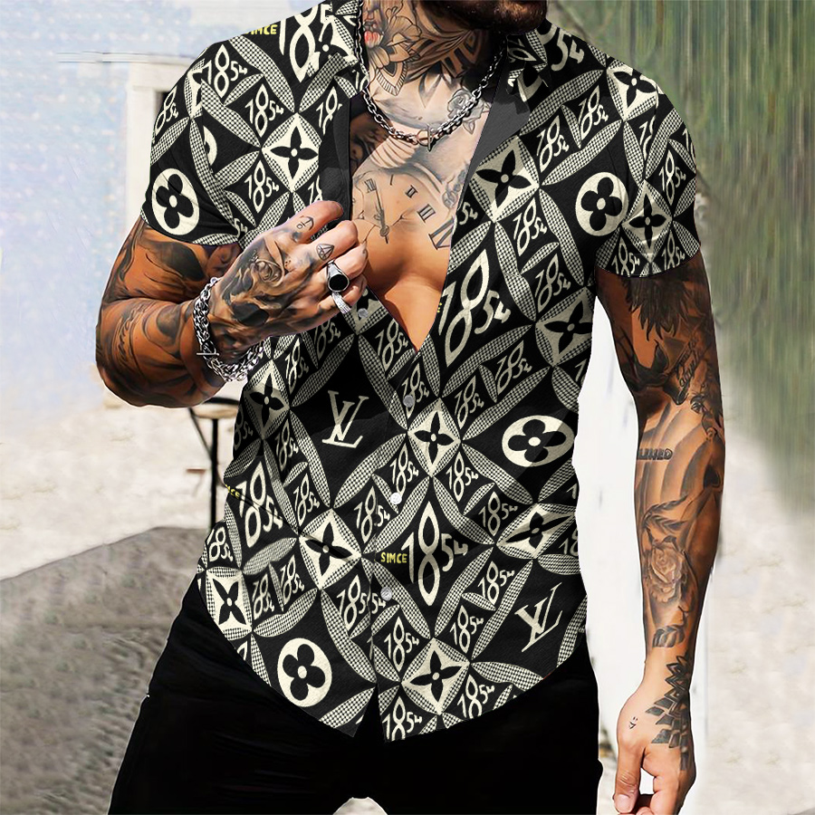 MEN’S  BUTTON SHIRT-GCY-DRG0000250443