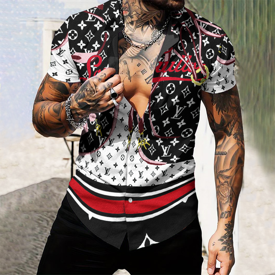 MEN’S  BUTTON SHIRT-GCY-DRG0000250444