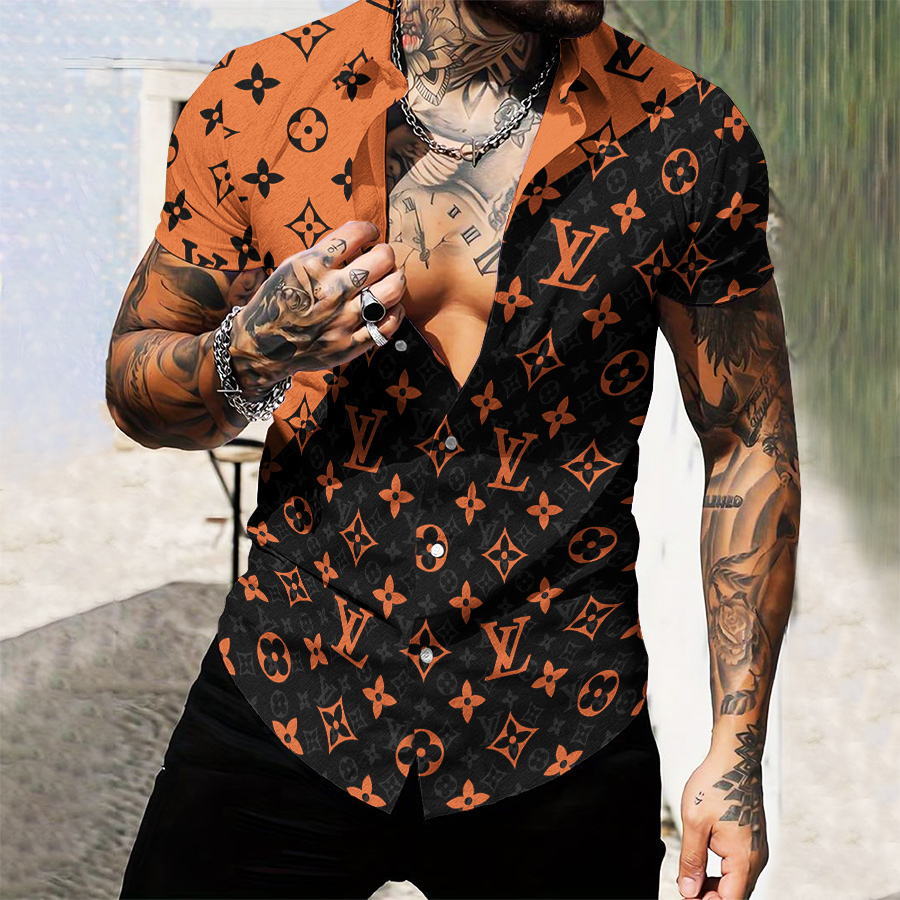 MEN’S  BUTTON SHIRT-GCY-DRG0000250448