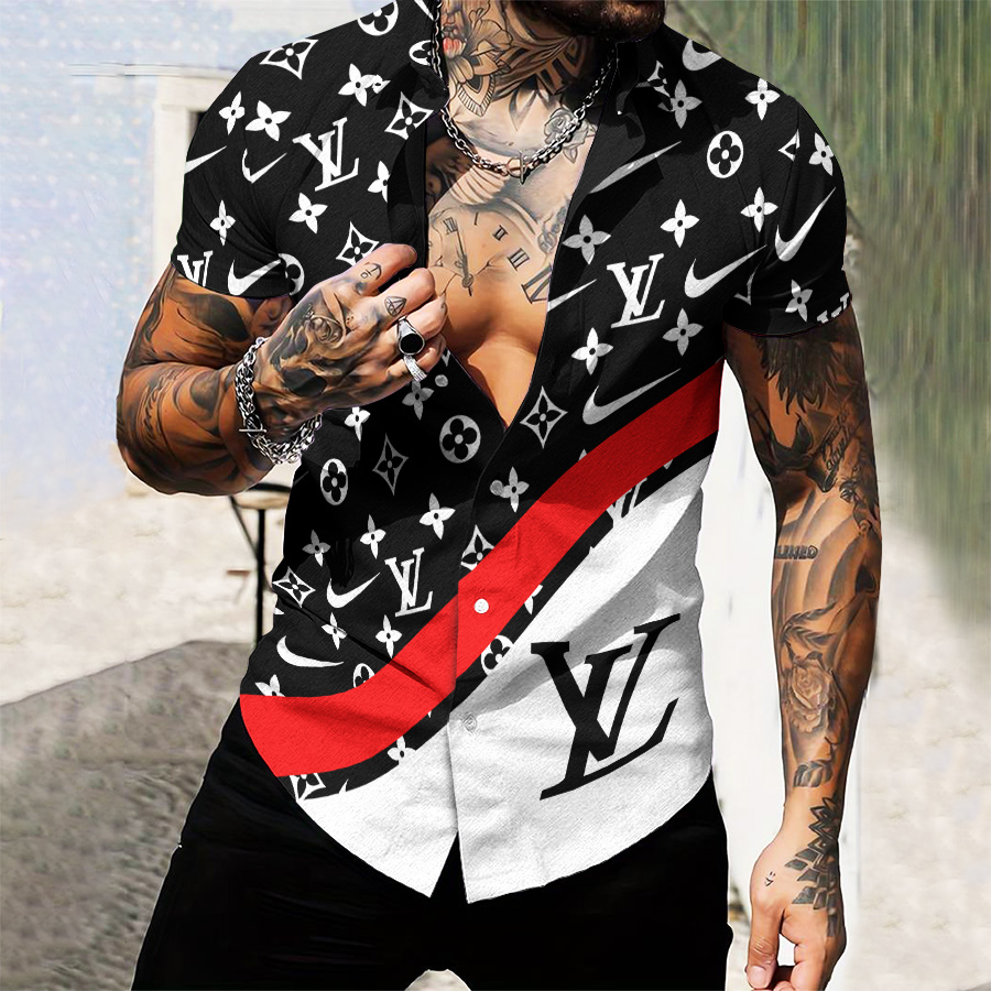 MEN’S  BUTTON SHIRT-GCY-DRG0000250452