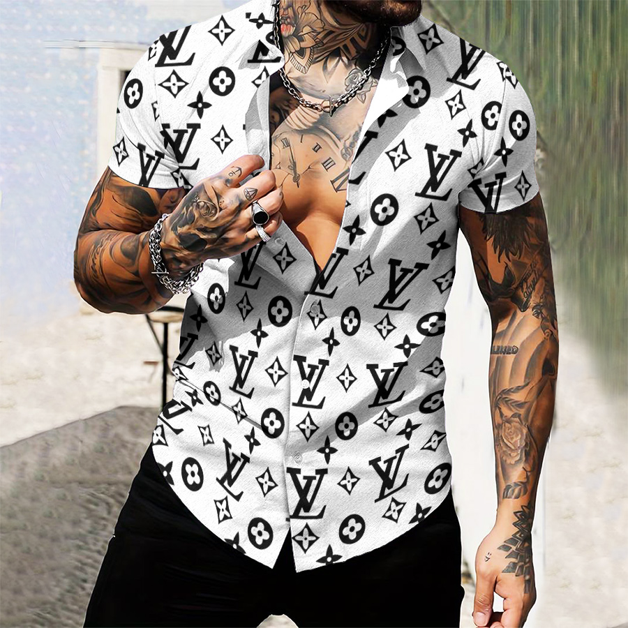 MEN’S  BUTTON SHIRT-GCY-DRG0000250453