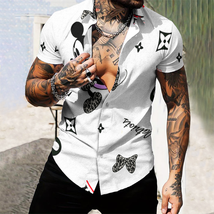 MEN’S  BUTTON SHIRT-GCY-DRG0000250454