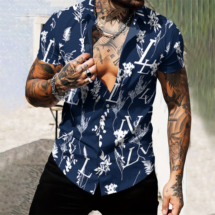 MEN’S  BUTTON SHIRT-GCY-DRG0000250455