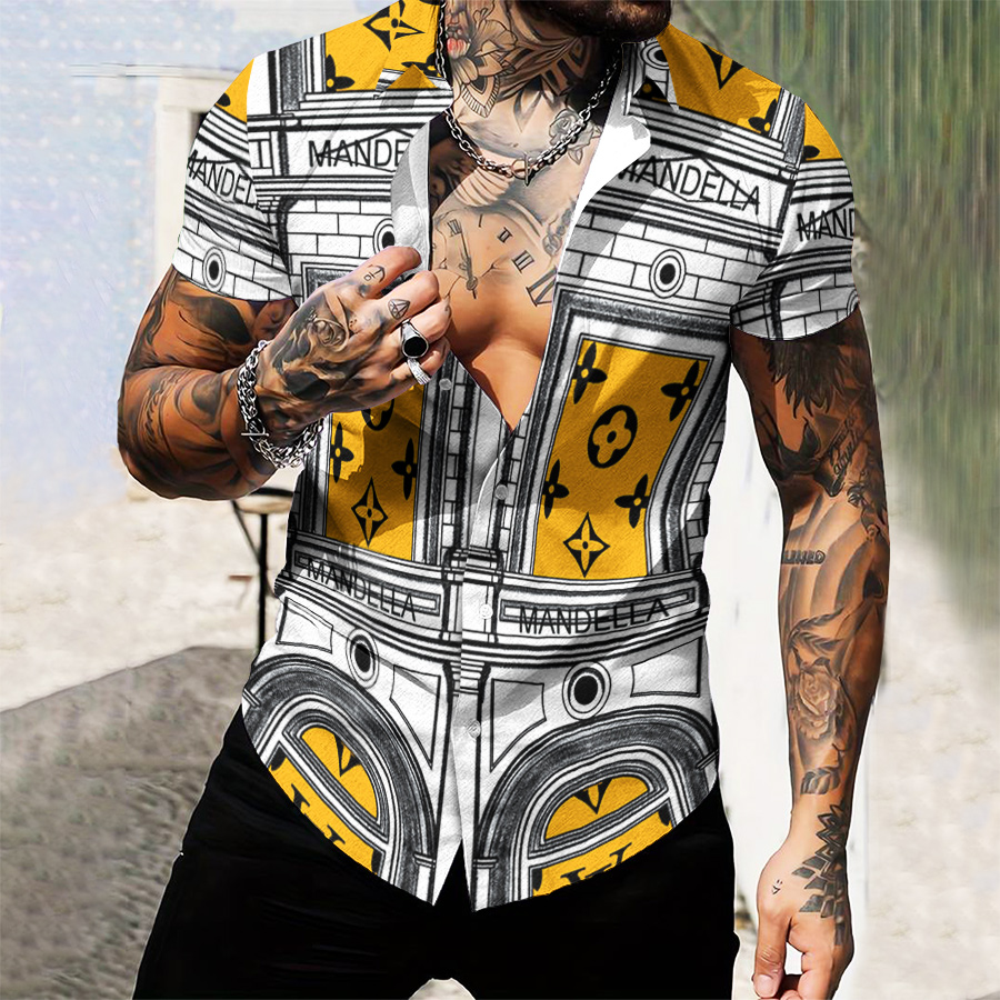 MEN’S  BUTTON SHIRT-GCY-DRG0000250457