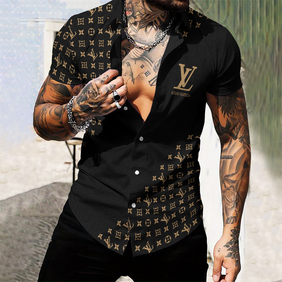 MEN’S  BUTTON SHIRT-GCY-DRG0000250460