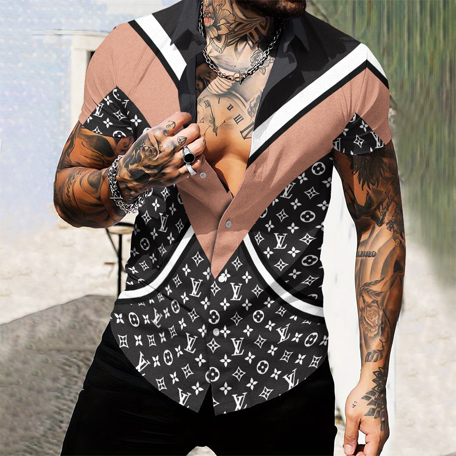 MEN’S  BUTTON SHIRT-GCY-DRG0000250467