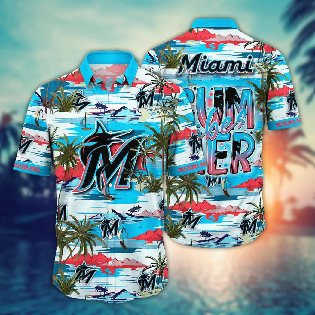 Miami Marlins Summer Vibes Hawaiian Shirt – TeeAloha