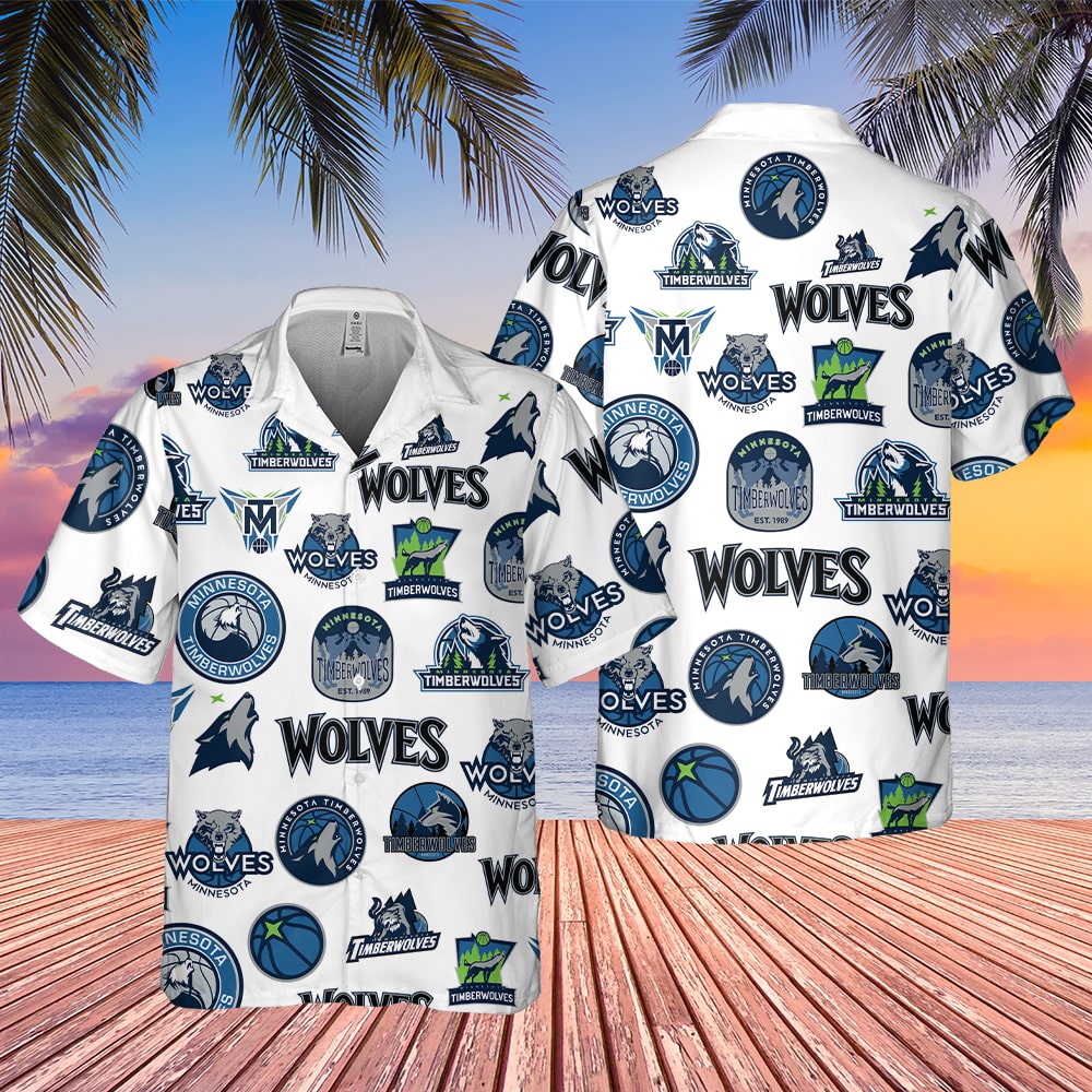 Minnesota Timberwolves Iconic Logo Hawaiian Shirt – TeeAloha