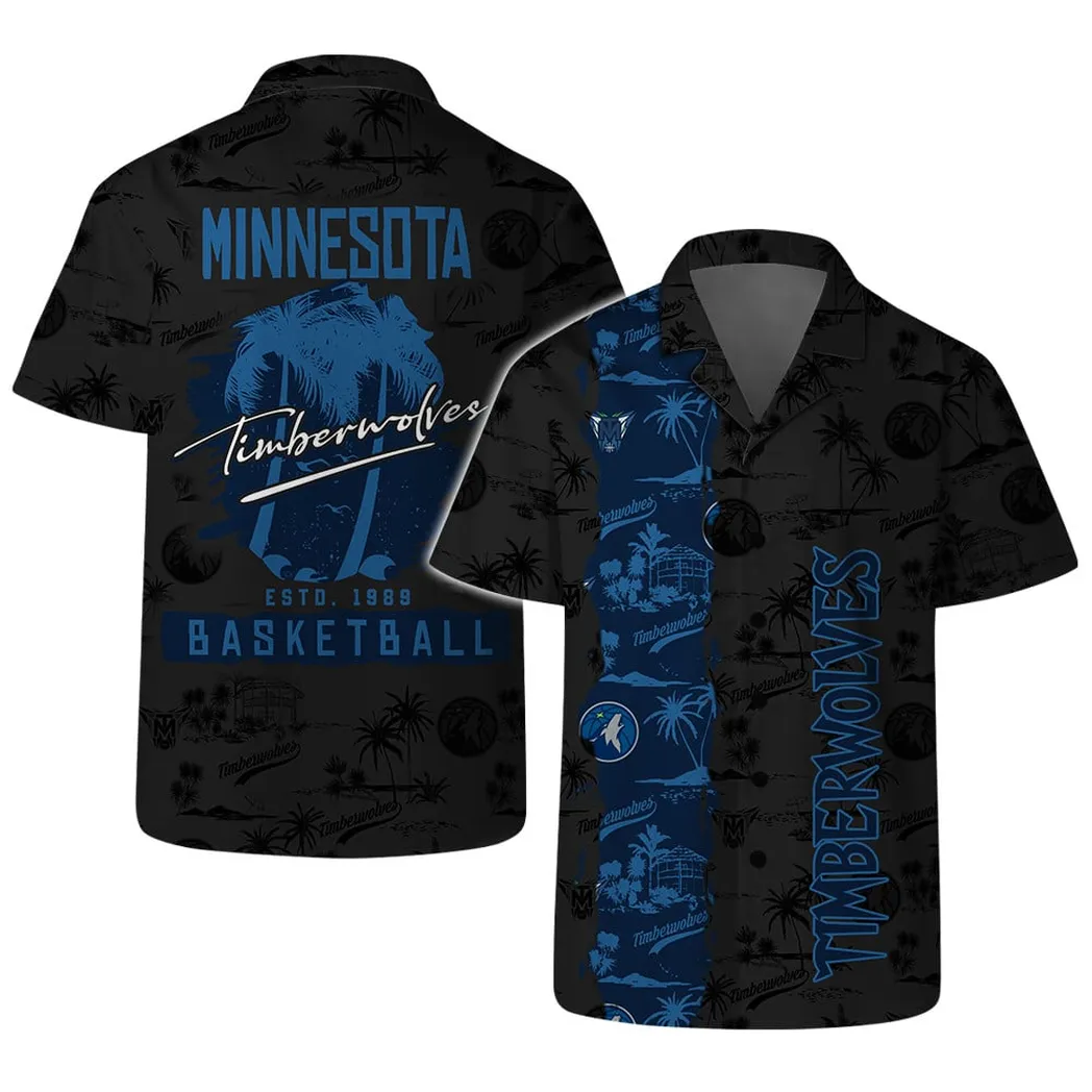 Minnesota Timberwolves Palm Paradise Hawaiian Shirt – TeeAloha