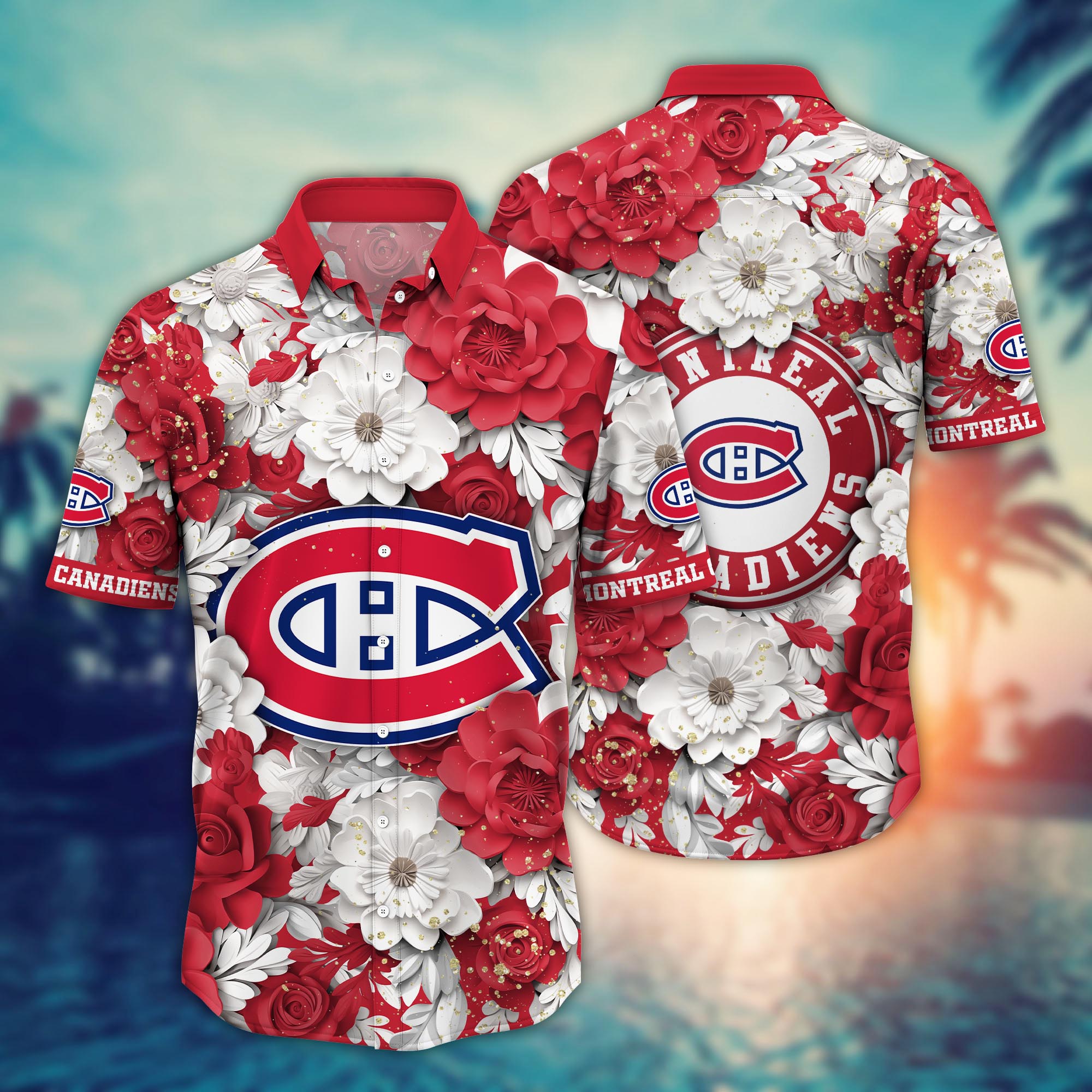 Montreal Canadiens Floral Paradise Hawaiian Shirt – TeeAloha