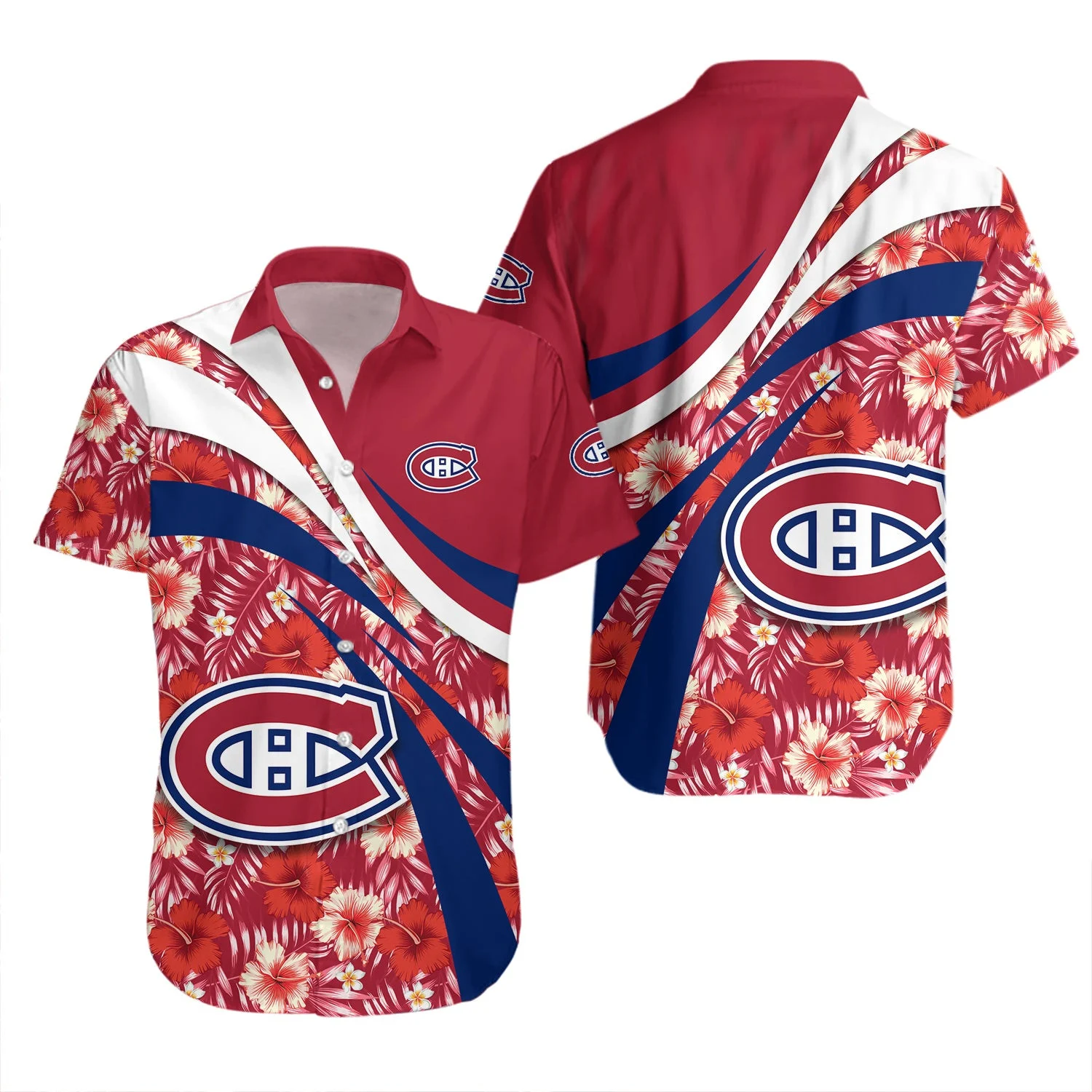 Montreal Canadiens Hibiscus Breeze Hawaiian Shirt – TeeAloha