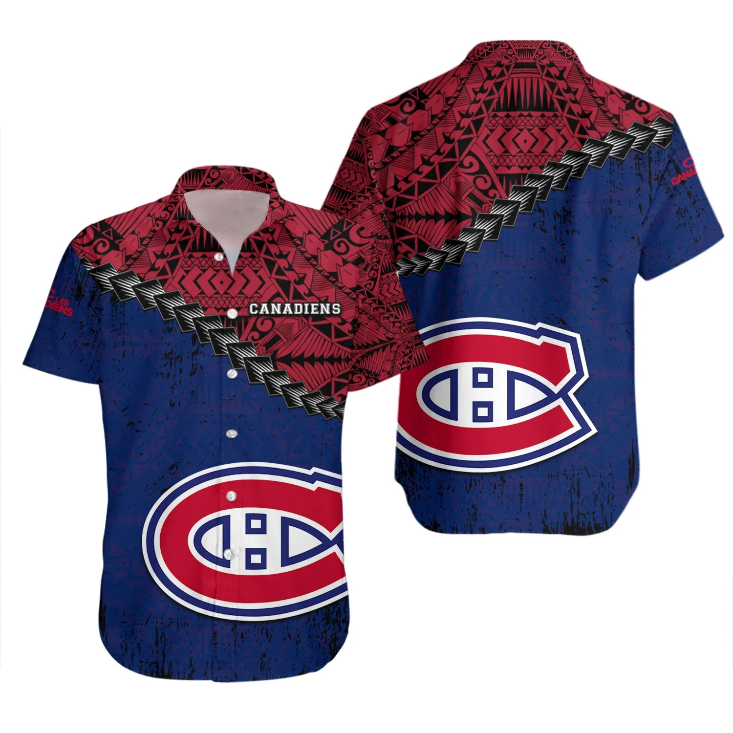Montreal Canadiens Tribal Wave Hawaiian Shirt – TeeAloha