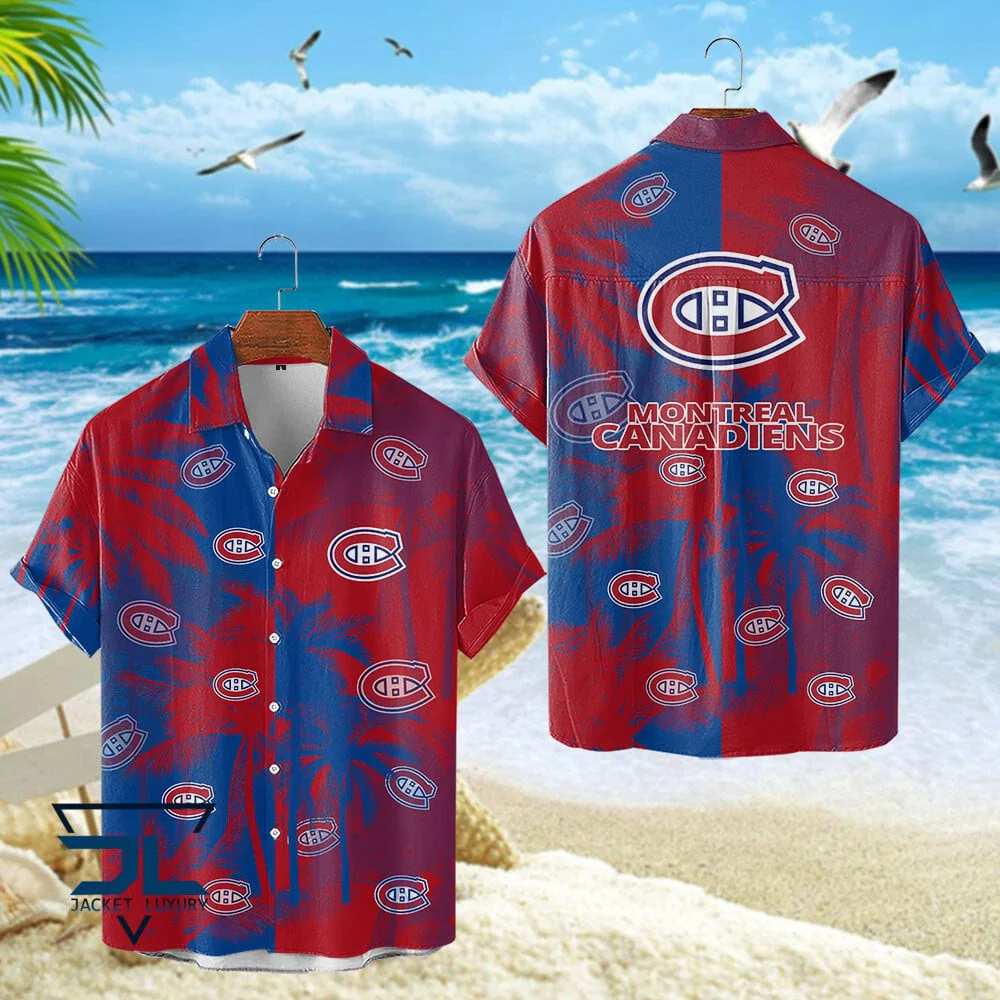 Montreal Canadiens Tropical Palm Breeze Hawaiian Shirt – TeeAloha