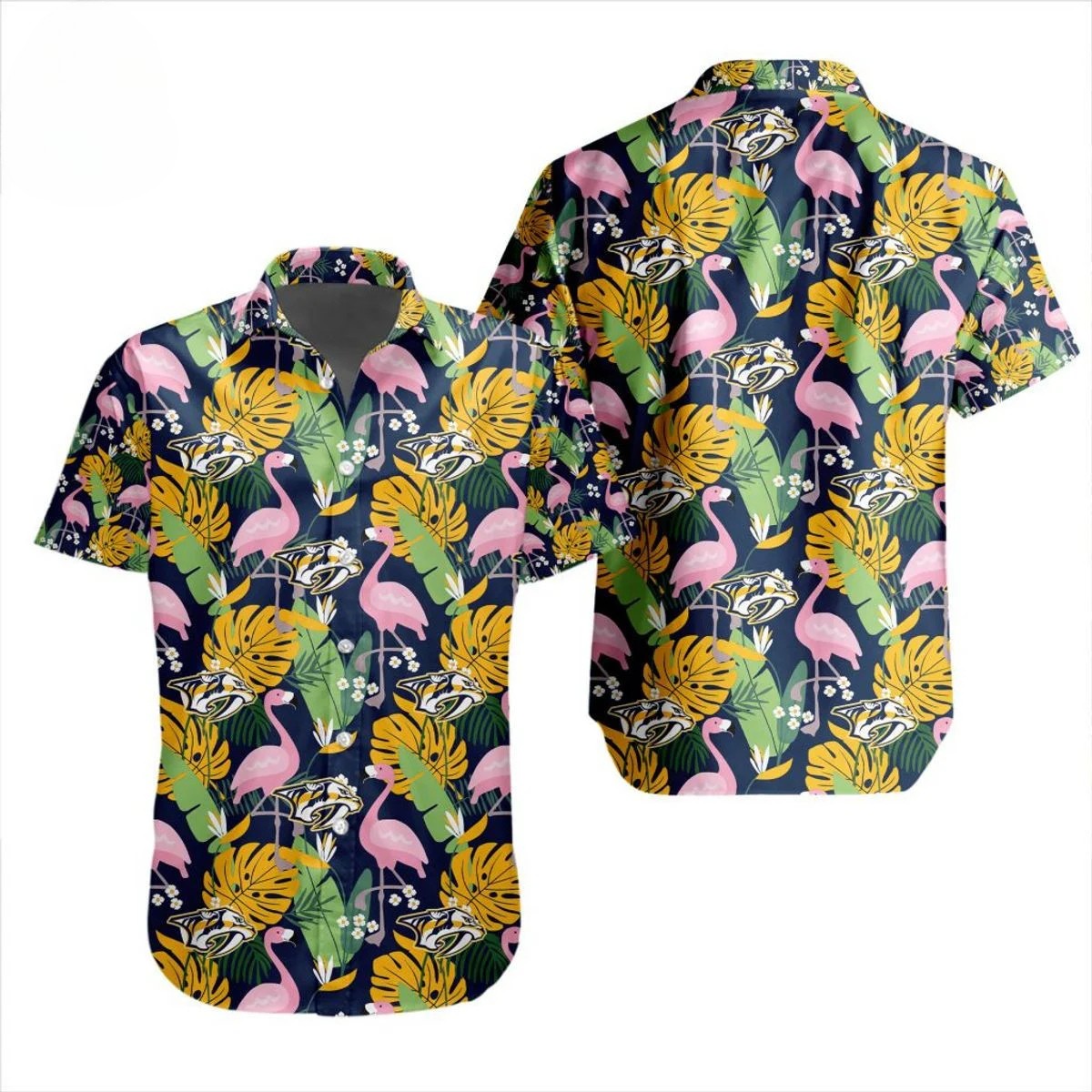 Nashville Predators Flamingo Paradise Hawaiian Shirt – TeeAloha