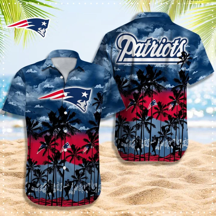 New England Patriots Beachside Retreat Hawaiian Shirt – TeeAloha