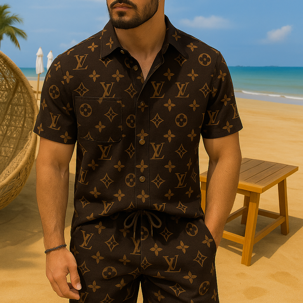 [NEW] Luxury Hawaii Shirt & Short Summer 2025-LX-TSSM102018