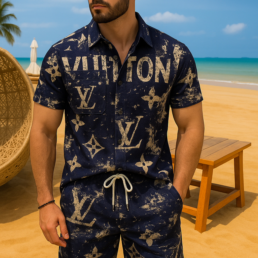 [NEW] Luxury Hawaii Shirt & Short Summer 2025-LX-TSSM102023