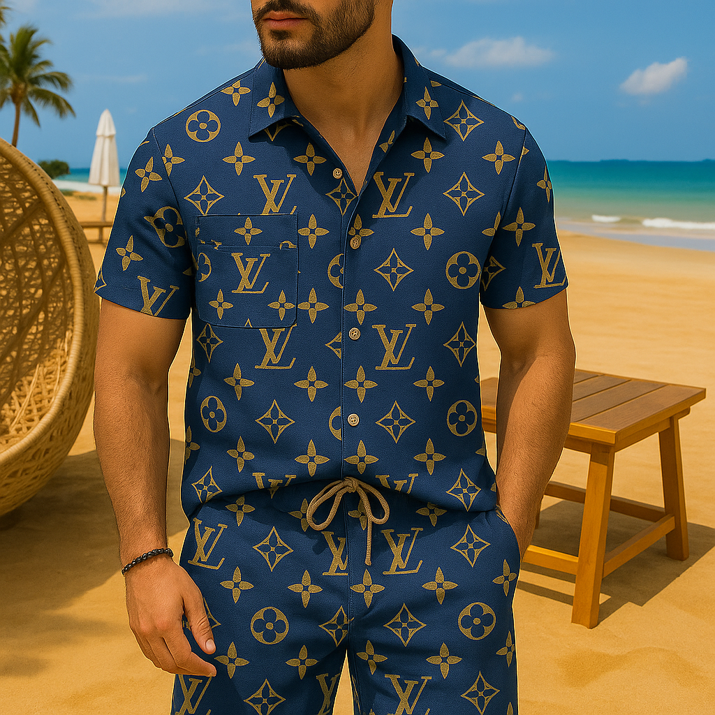 [NEW] Luxury Hawaii Shirt & Short Summer 2025-LX-TSSM102029
