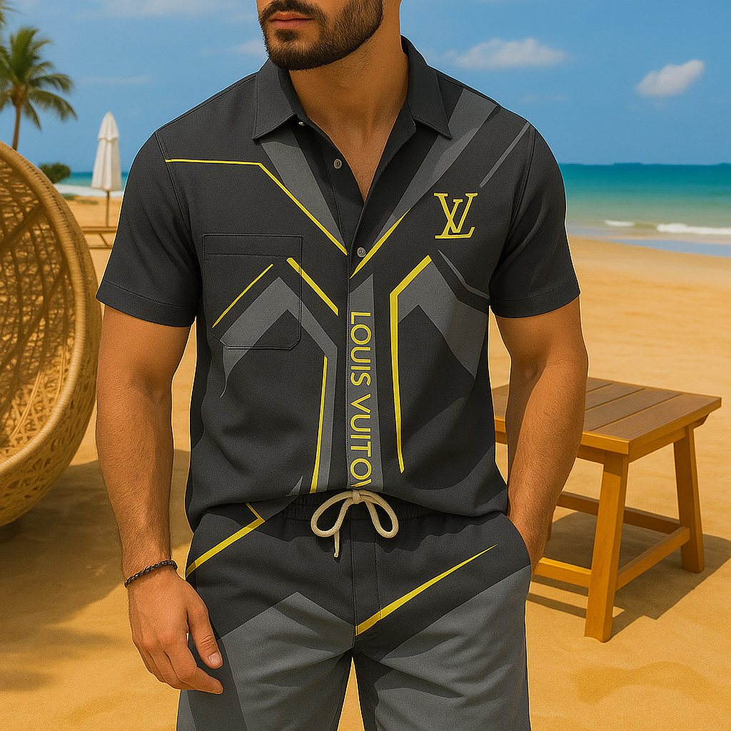 [NEW] Luxury Hawaii Shirt & Short Summer 2025-LX-TSSM102030