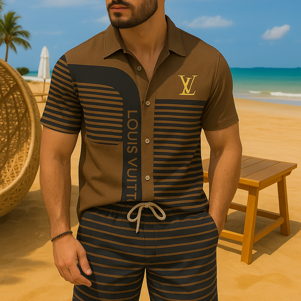 [NEW] Luxury Hawaii Shirt & Short Summer 2025-LX-TSSM102031