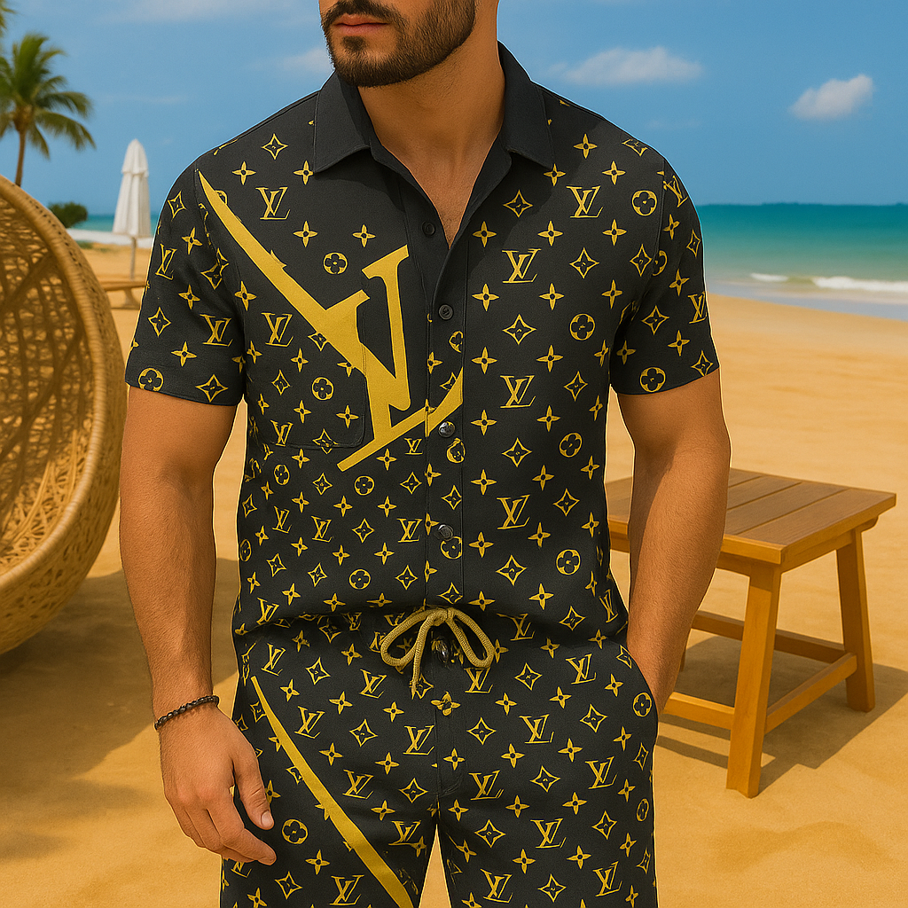 [NEW] Luxury Hawaii Shirt & Short Summer 2025-LX-TSSM102032