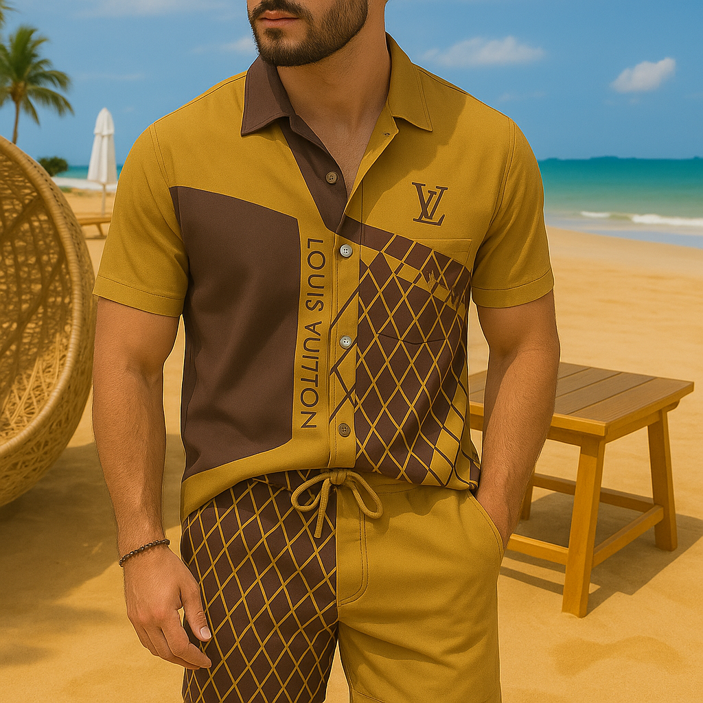 [NEW] Luxury Hawaii Shirt & Short Summer 2025-LX-TSSM102033