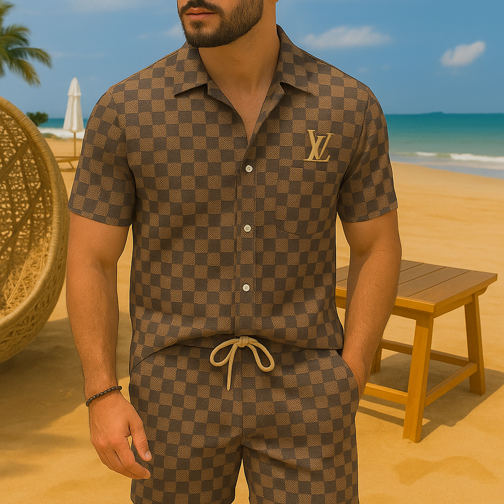 [NEW] Luxury Hawaii Shirt & Short Summer 2025-LX-TSSM102035