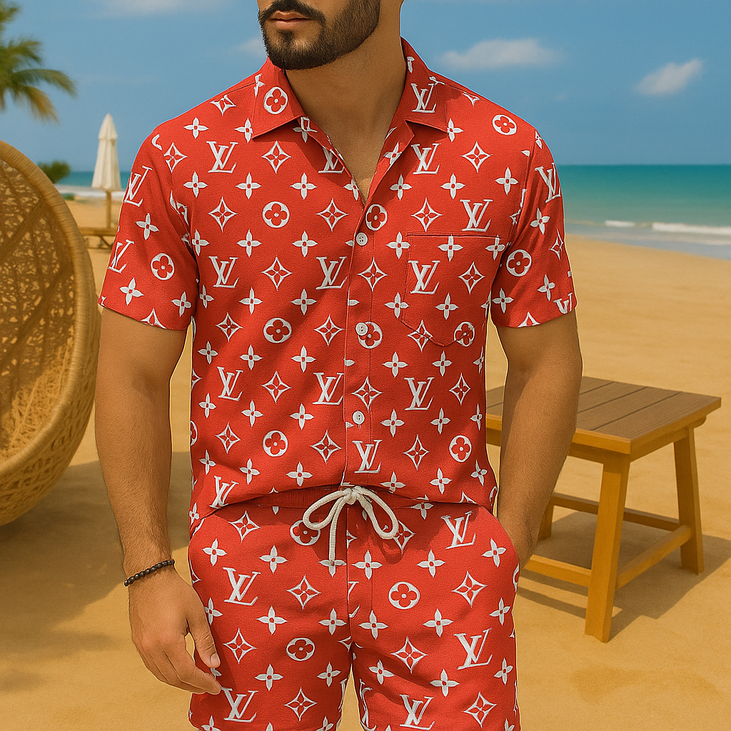 [NEW] Luxury Hawaii Shirt & Short Summer 2025-LX-TSSM102038