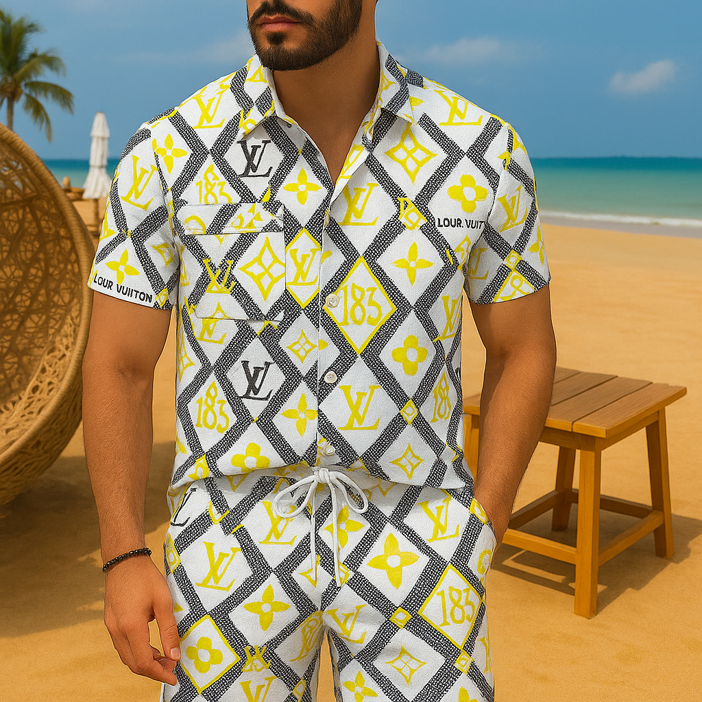 [NEW] Luxury Hawaii Shirt & Short Summer 2025-LX-TSSM102040