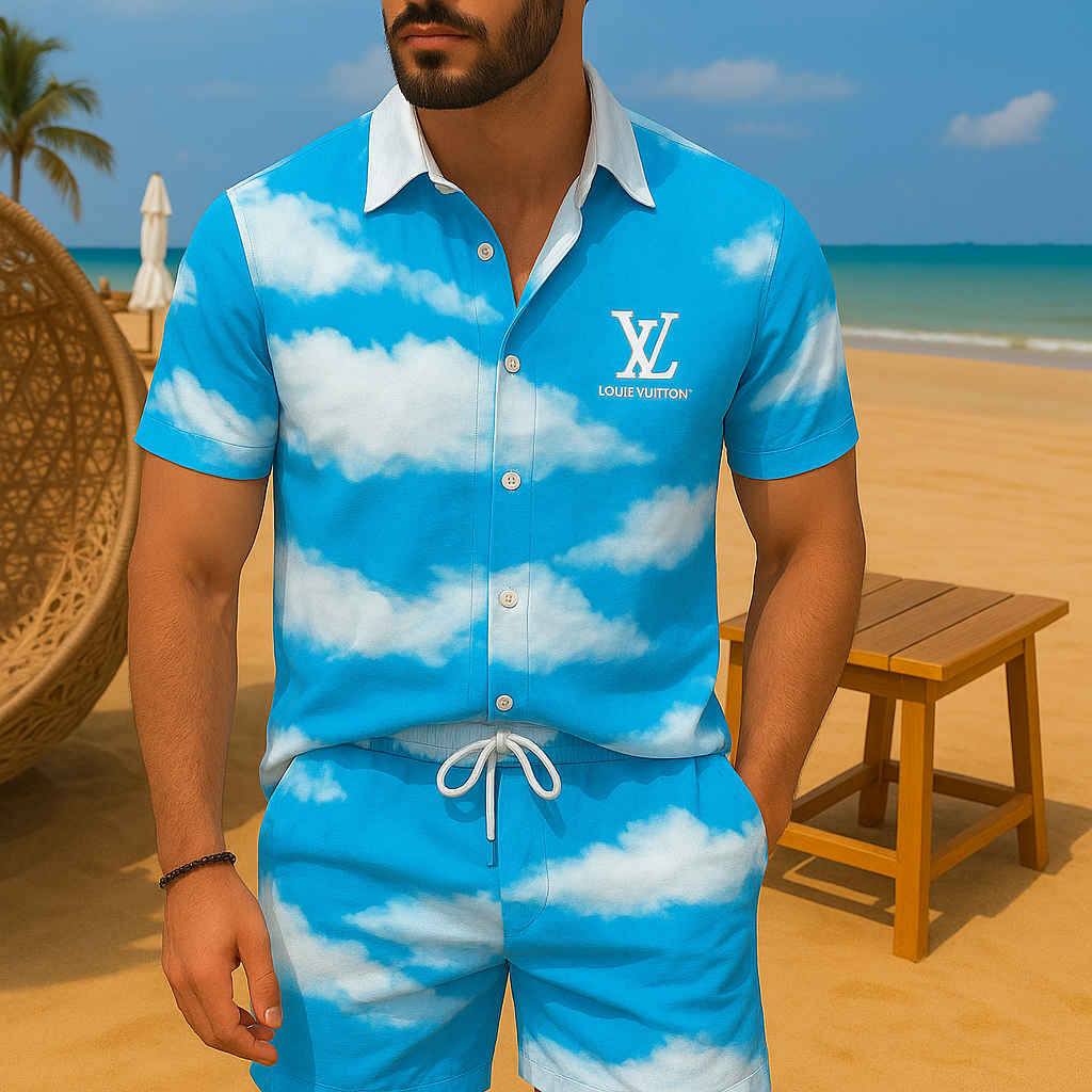 [NEW] Luxury Hawaii Shirt & Short Summer 2025-LX-TSSM102041