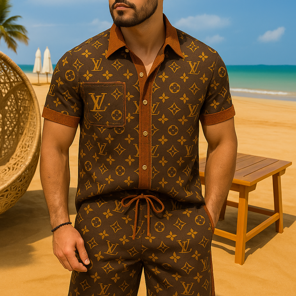 [NEW] Luxury Hawaii Shirt & Short Summer 2025-LX-TSSM102042