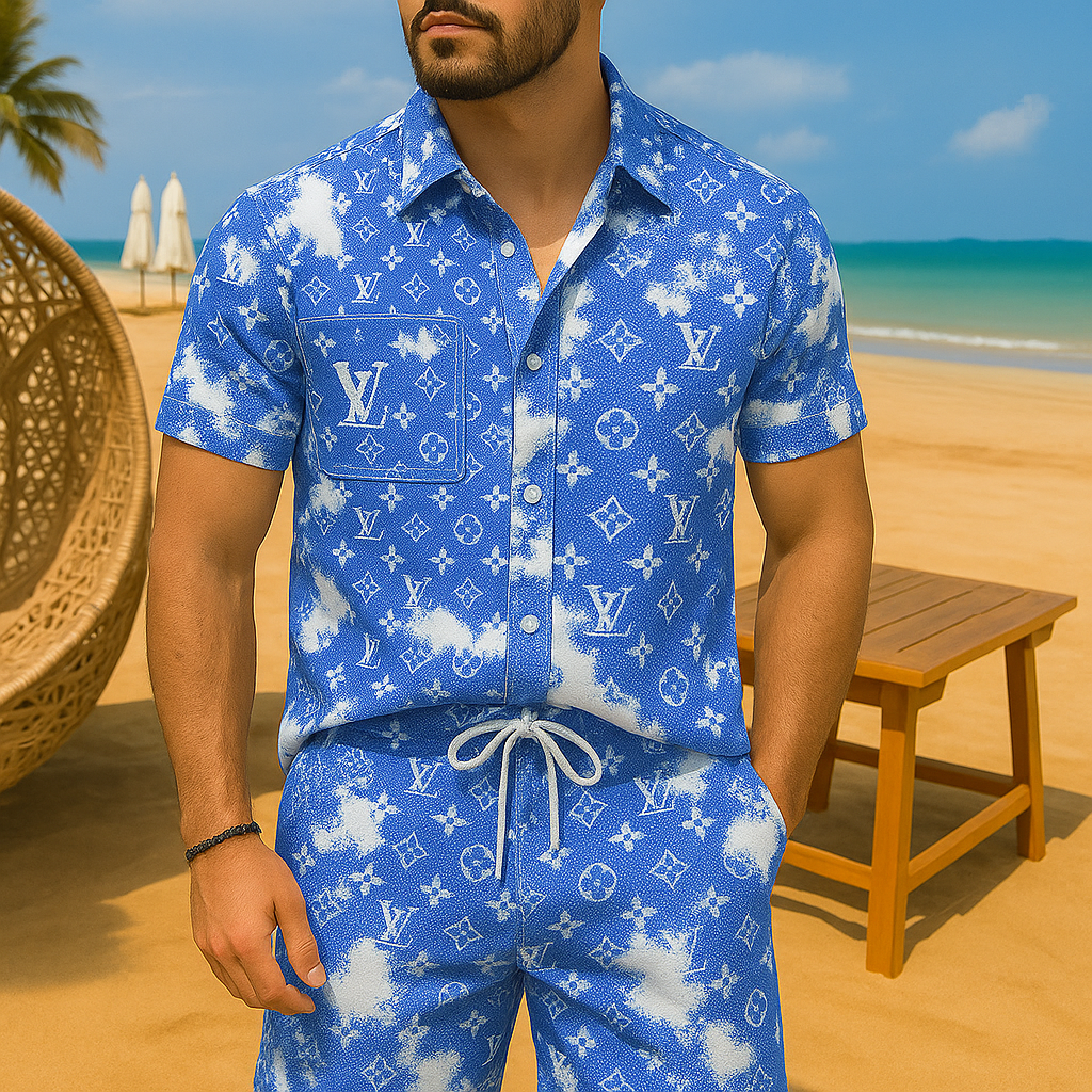 [NEW] Luxury Hawaii Shirt & Short Summer 2025-LX-TSSM102043