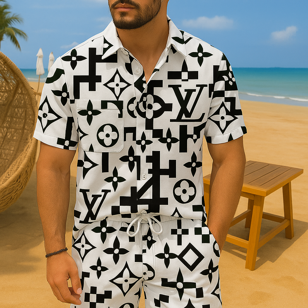 [NEW] Luxury Hawaii Shirt & Short Summer 2025-LX-TSSM102046