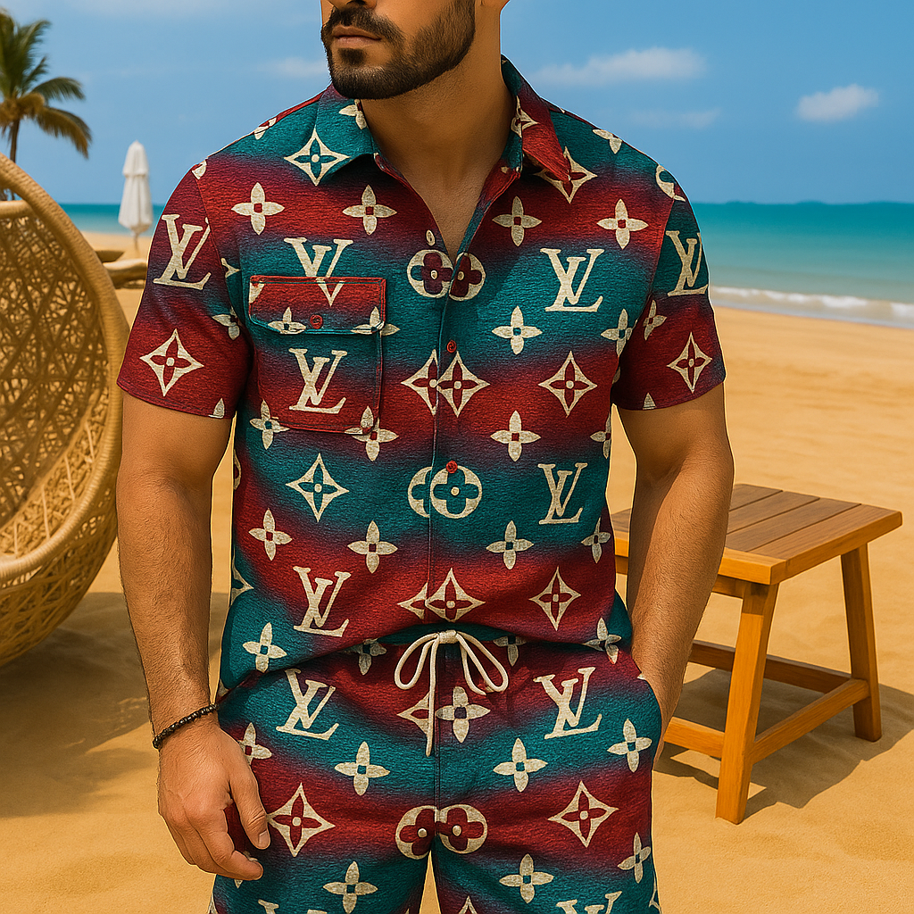[NEW] Luxury Hawaii Shirt & Short Summer 2025-LX-TSSM102051
