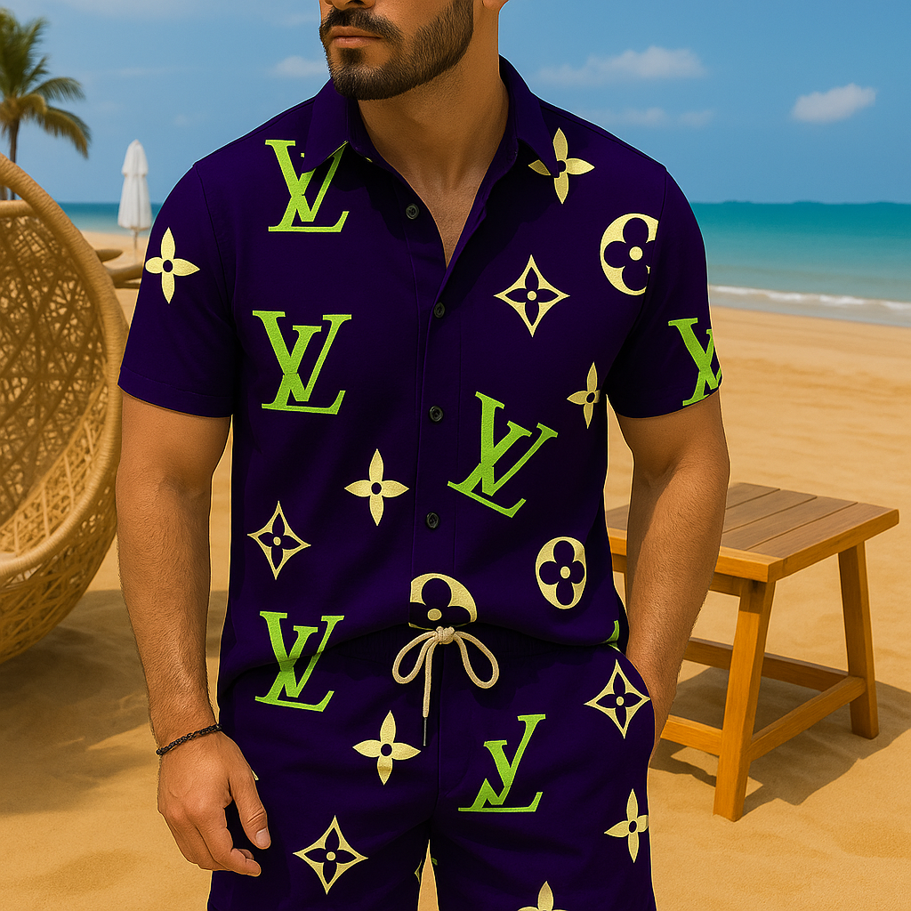[NEW] Luxury Hawaii Shirt & Short Summer 2025-LX-TSSM102053