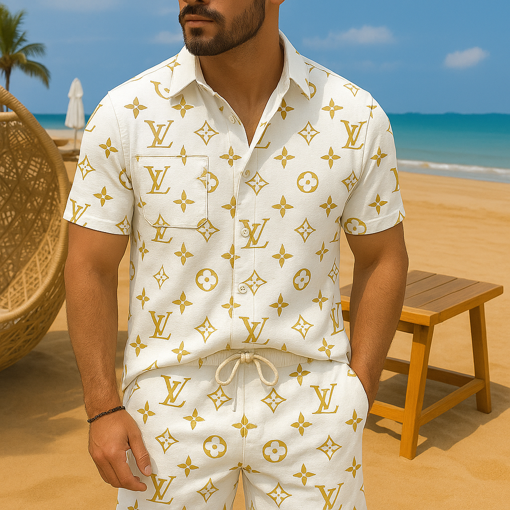 [NEW] Luxury Hawaii Shirt & Short Summer 2025-LX-TSSM102054