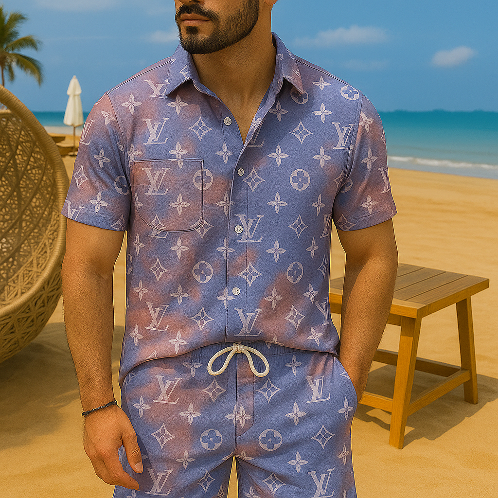 [NEW] Luxury Hawaii Shirt & Short Summer 2025-LX-TSSM102055