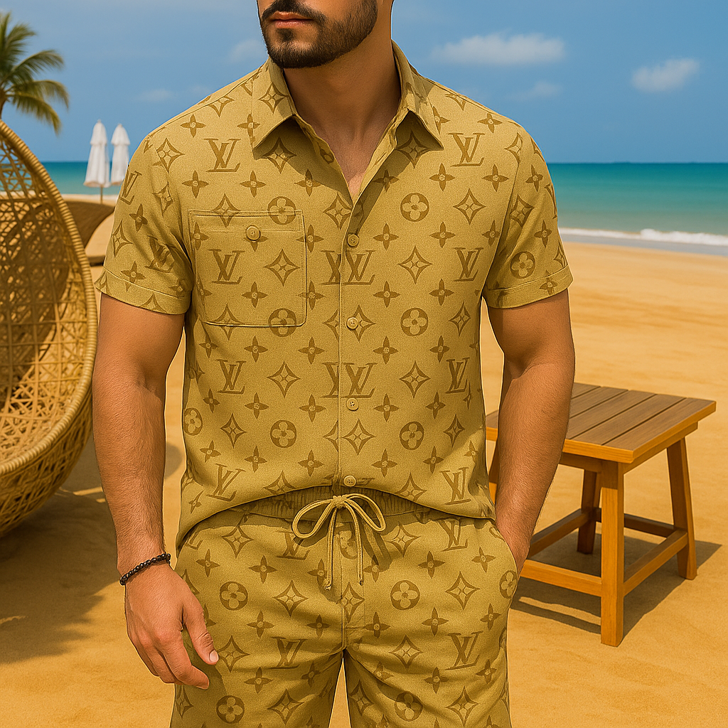 [NEW] Luxury Hawaii Shirt & Short Summer 2025-LX-TSSM102056