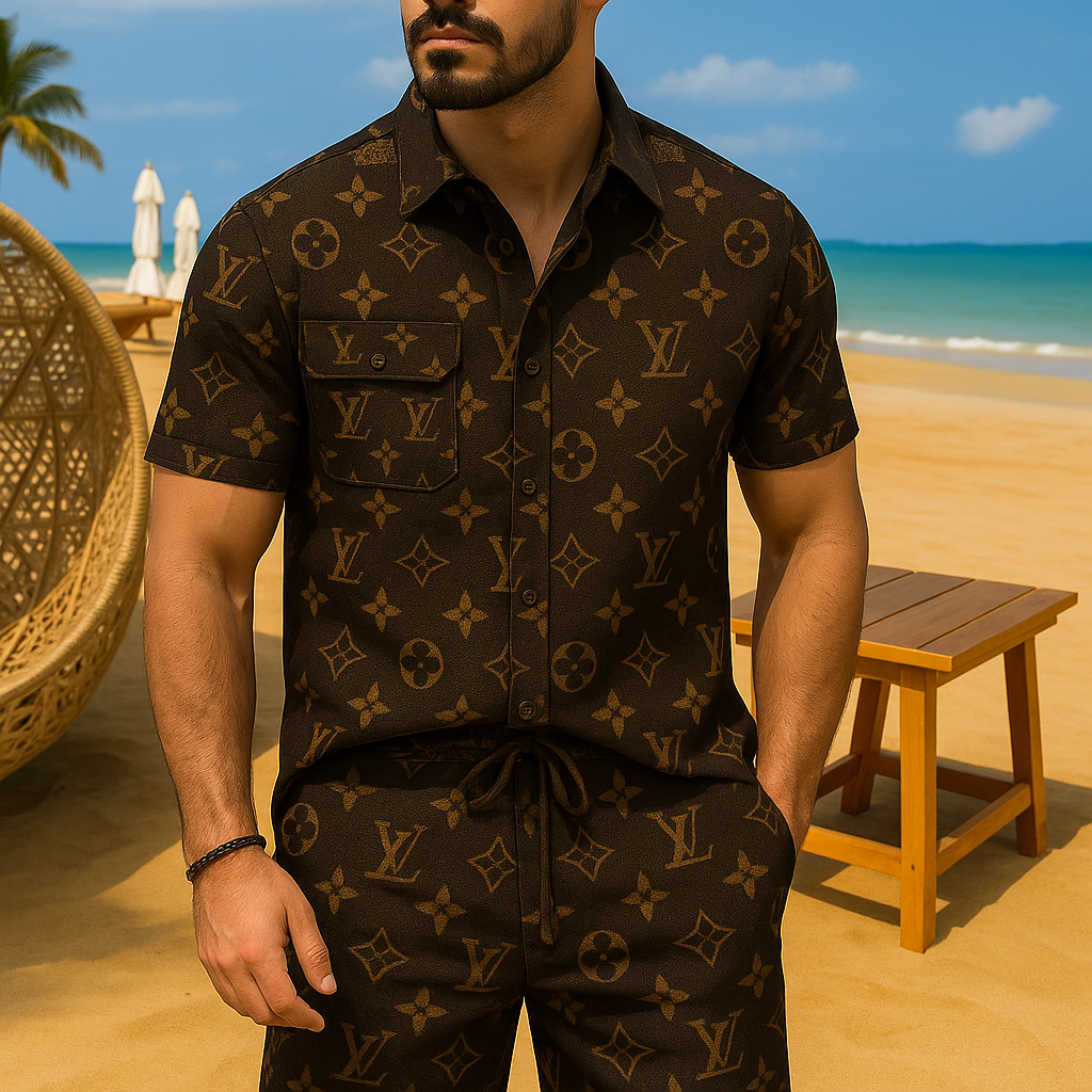 [NEW] Luxury Hawaii Shirt & Short Summer 2025-LX-TSSM102060