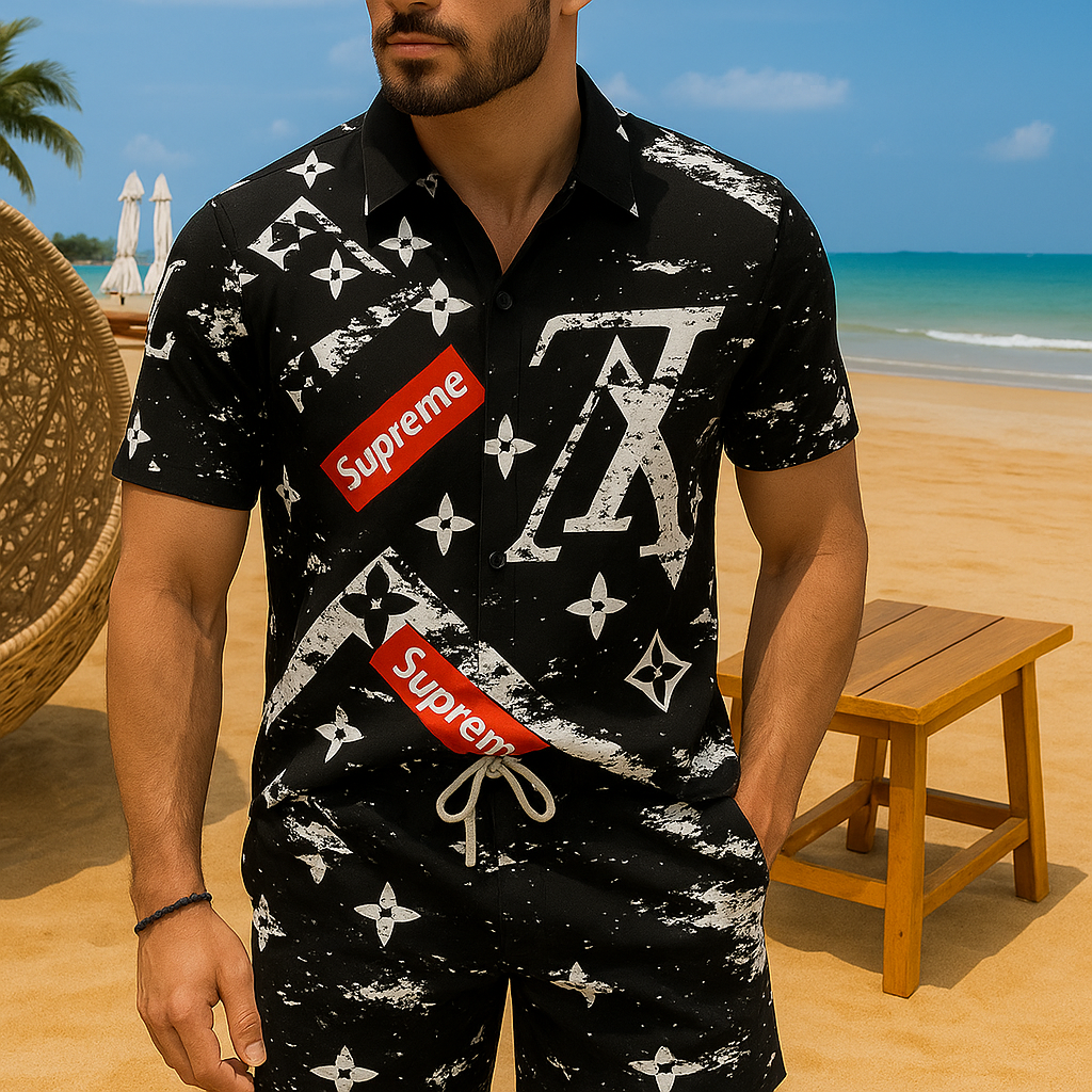 [NEW] Luxury Hawaii Shirt & Short Summer 2025-LX-TSSM102071