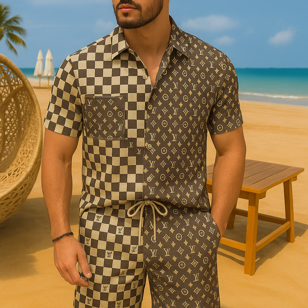[NEW] Luxury Hawaii Shirt & Short Summer 2025-LX-TSSM102074