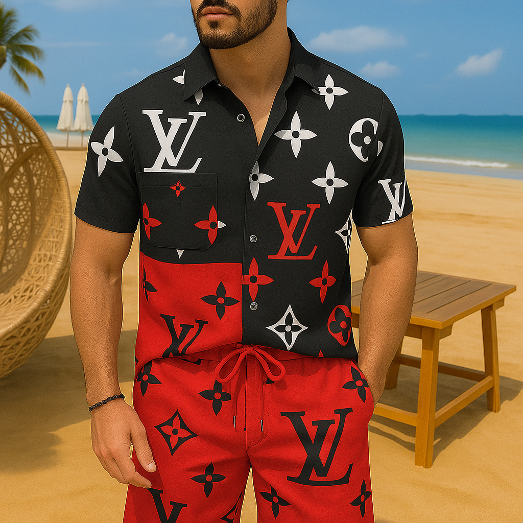 [NEW] Luxury Hawaii Shirt & Short Summer 2025-LX-TSSM102076