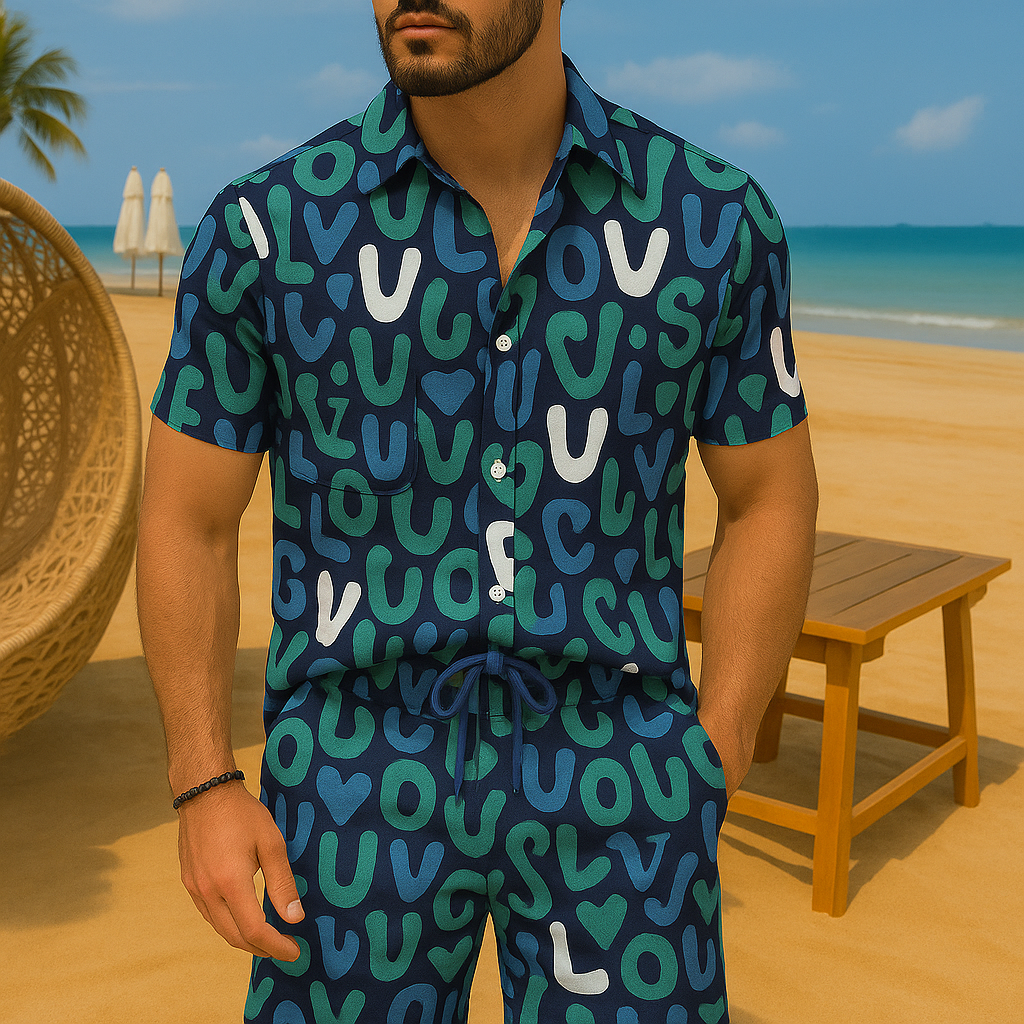 [NEW] Luxury Hawaii Shirt & Short Summer 2025-LX-TSSM102079