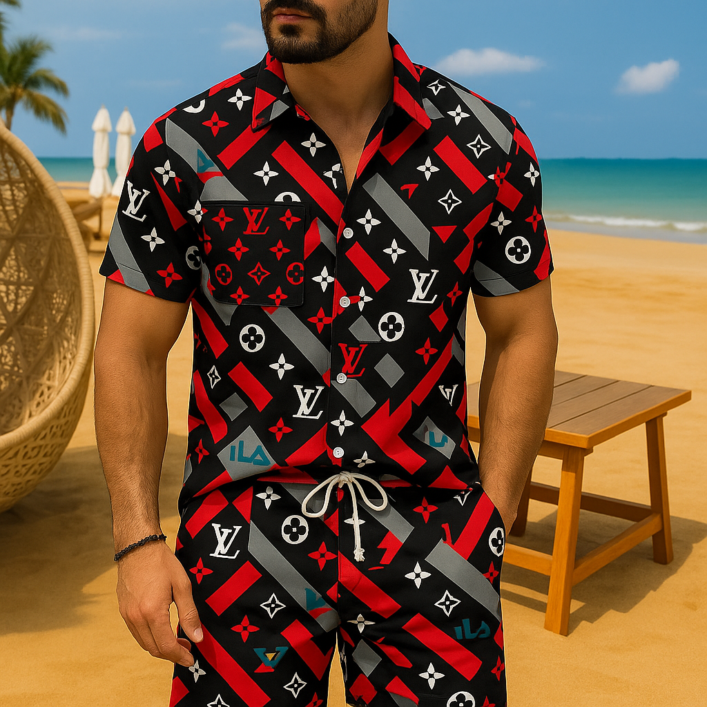 [NEW] Luxury Hawaii Shirt & Short Summer 2025-LX-TSSM102082