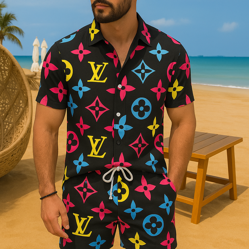 [NEW] Luxury Hawaii Shirt & Short Summer 2025-LX-TSSM102085