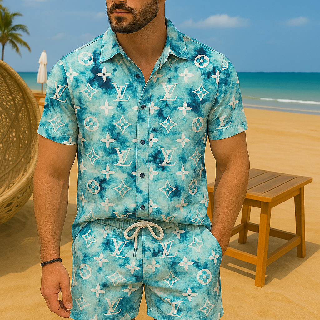 [NEW] Luxury Hawaii Shirt & Short Summer 2025-LX-TSSM102089