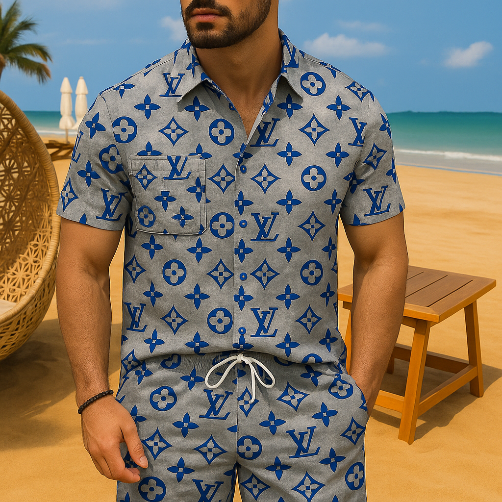 [NEW] Luxury Hawaii Shirt & Short Summer 2025-LX-TSSM102090