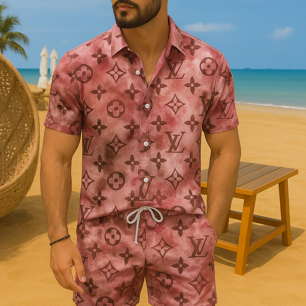 [NEW] Luxury Hawaii Shirt & Short Summer 2025-LX-TSSM102094